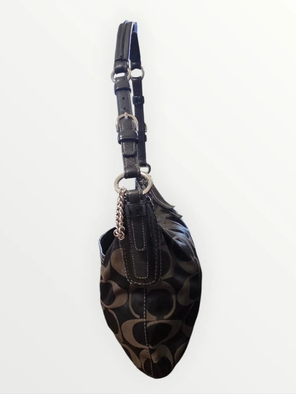 Coach Y2K Signature Large Hobo Bag no. 12676 in Black & BrownEUC